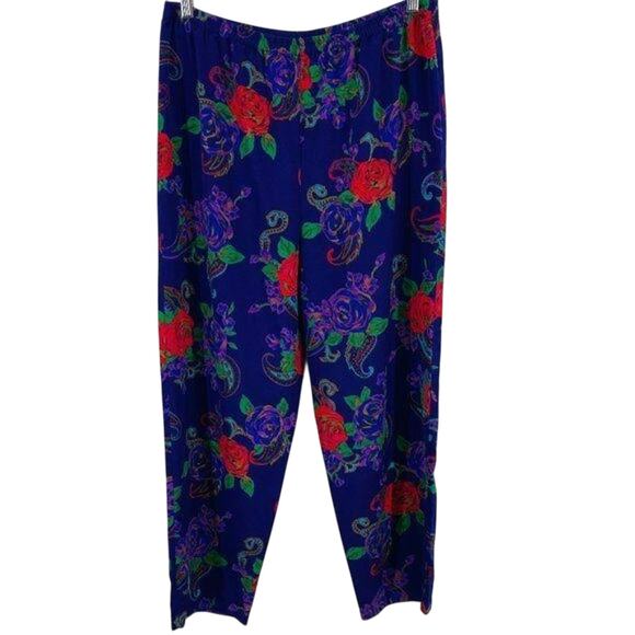Vintage Victoria Secret Gold Label Floral Paisley Lounge Pant Size Medium - Picture 1 of 4